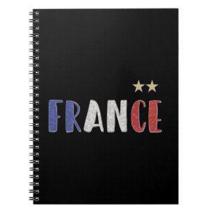 Cuaderno France Soccer Football Fan Shirt French Flag
