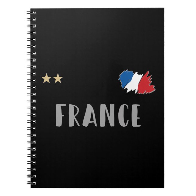 Cuaderno France Soccer Football Fan Shirt French Flag (Frente)
