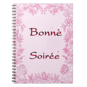 Cuaderno Francés: Bloc de notas Bonne Soiree
