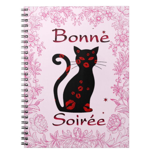 Cuaderno Francés: Bloc de notas Bonne Soiree (Frente)