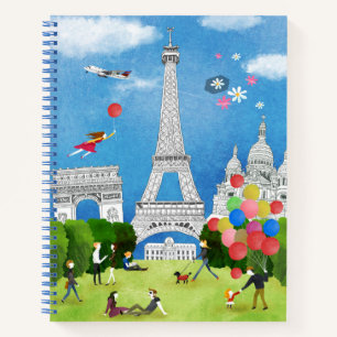 Cuaderno Francia colorida