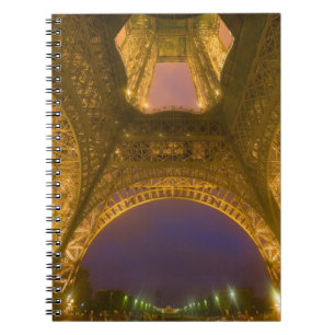 Cuaderno Francia, París. Torre Eiffel iluminada a las 2