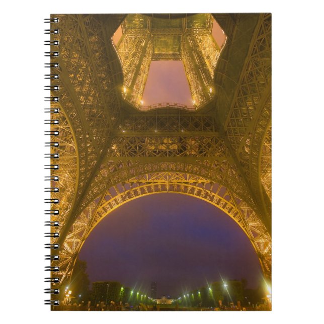 Cuaderno Francia, París. Torre Eiffel iluminada a las 2 (Frente)