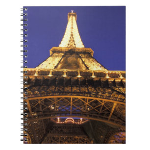Cuaderno FRANCIA, Torre Eiffel de París, vista nocturna