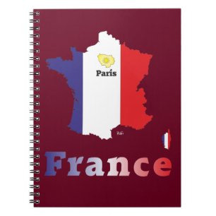 Cuaderno Frankreich - France Notizheft