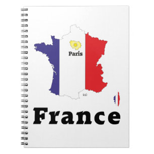 Cuaderno Frankreich - France Notizheft