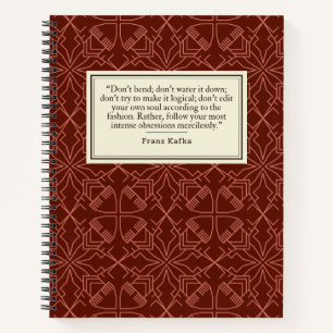 Cuaderno Franz Kafka, escritor de citas
