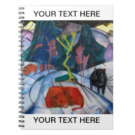 Cuaderno Franz Marc Bison en invierno personalizado