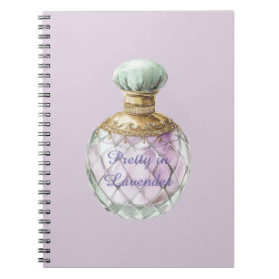 Cuaderno Frasco de perfume Pretty in Lavender