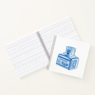 Cuaderno Frasco de tinta de vintage fluida