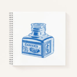 Cuaderno Frasco de tinta de vintage fluida