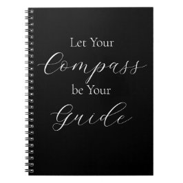 Cuaderno Frase blanca "Que tu brújula sea tu guía"
