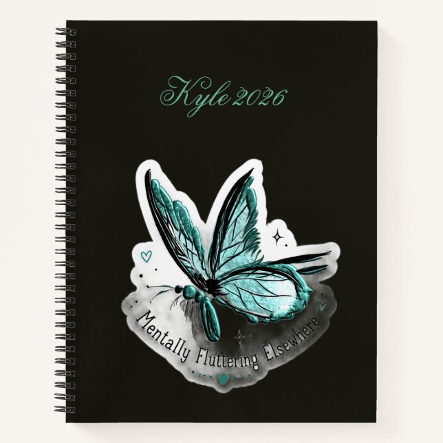 Cuaderno Frase de calcomanía cap (Anverso)