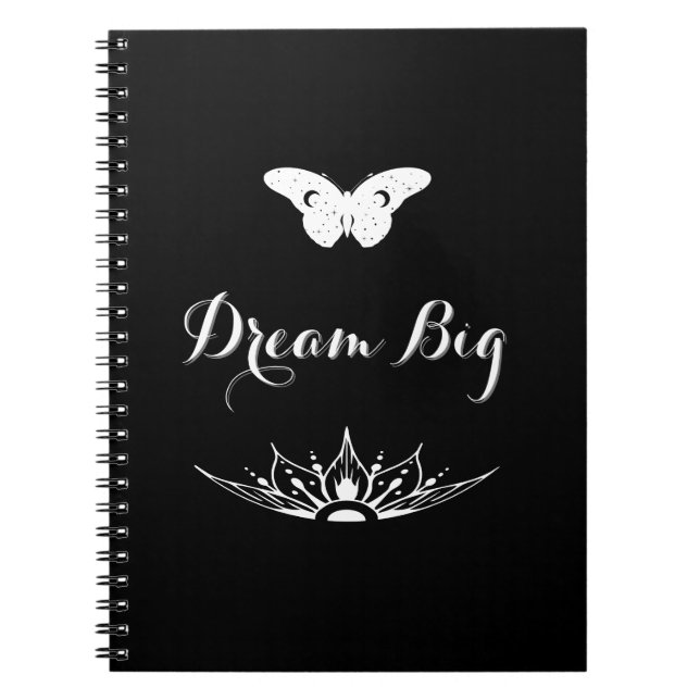 Cuaderno Frase Inspiradora Dream Big (Frente)