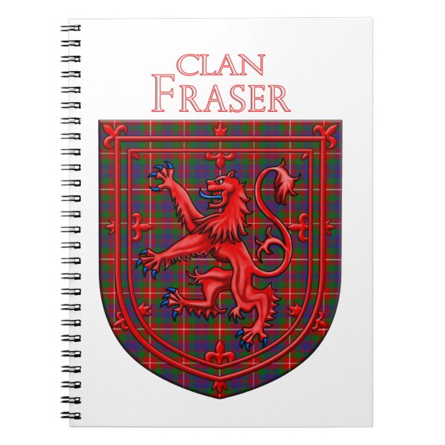 Cuaderno Fraser de Lovat Tartan Scottish Plaid (Frente)