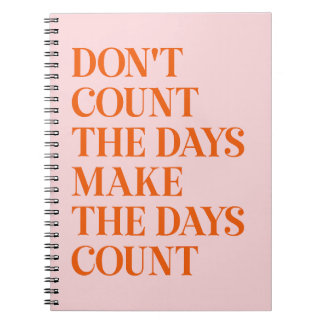 Cuaderno frases de no cuentes los días