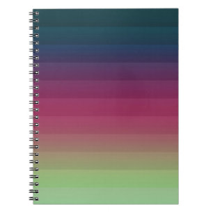 Cuaderno Fraya negra degradada de rayas blandas y nítidas m