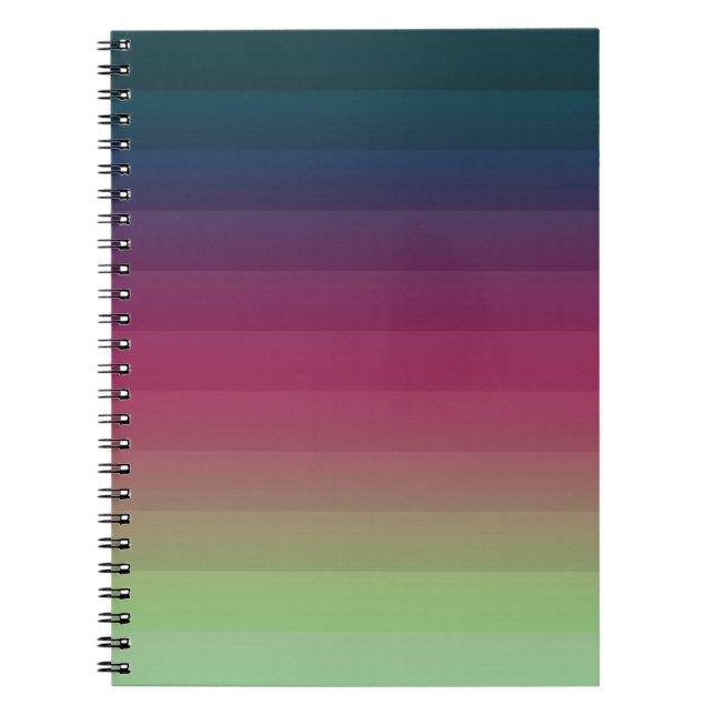 Cuaderno Fraya negra degradada de rayas blandas y nítidas m (Frente)