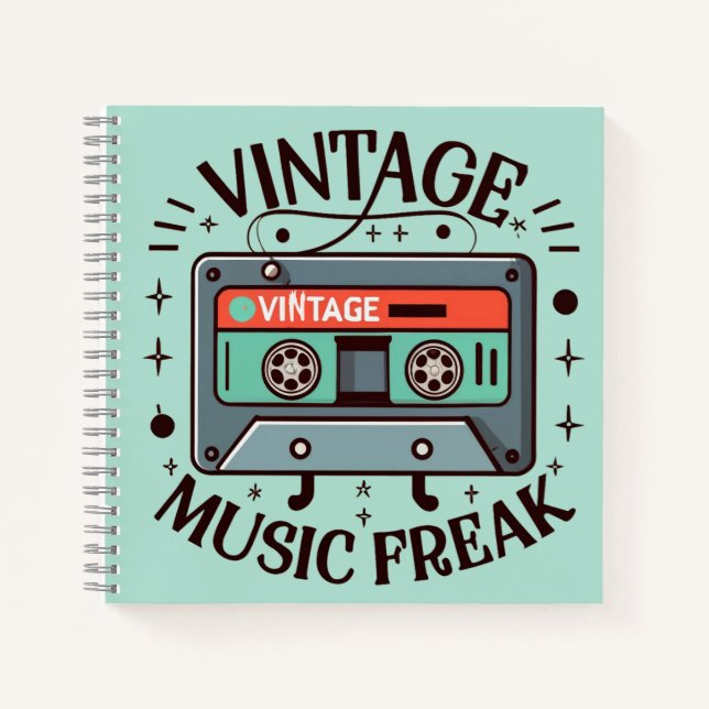 Cuaderno Freak de música vintage (Anverso)