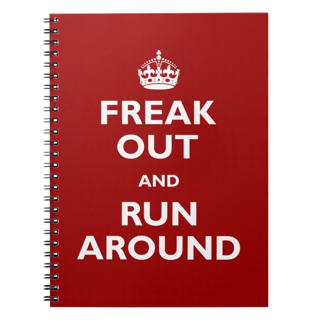 Cuaderno Freak hacia fuera y corra alrededor (Frente)