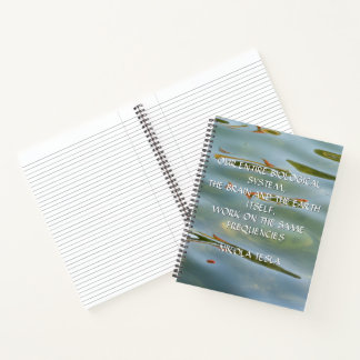 Cuaderno Frecuencia de Nikola Tesla Cita – Ondulación del A