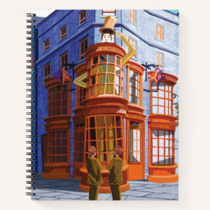 Cuaderno Fred y George en el asistente de Weasley Wheezes