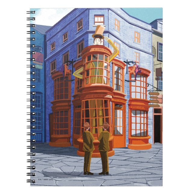 Cuaderno Fred y George en el asistente de Weasley Wheezes (Frente)