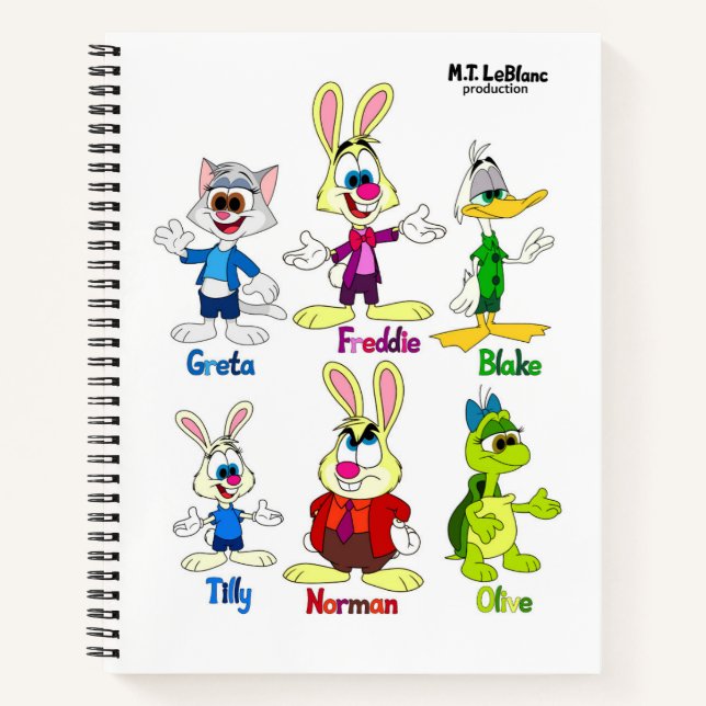 Cuaderno Freddie Bunny & Amigos  (Anverso)