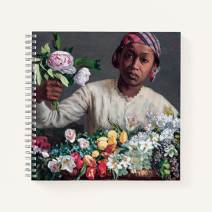 Cuaderno Frederic Bazille - Mujer joven con peonías