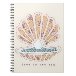 Cuaderno Free as the Sea Seashell