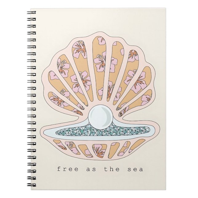 Cuaderno Free as the Sea Seashell (Frente)