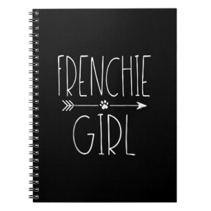Cuaderno frenchie chica   me encanta mi regalo de perro de 