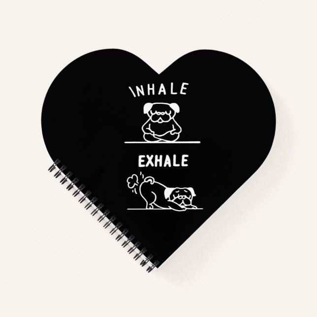 Cuaderno Frenchie Gift | Bulldog francés de inhalación (Anverso)