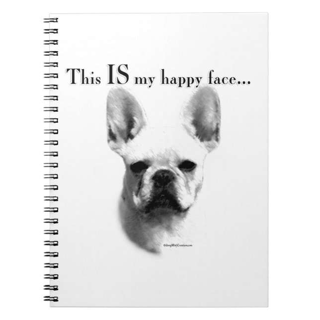 Cuaderno Frenchie Happy Face (Frente)