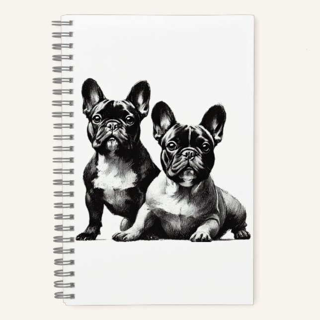 Cuaderno Frenchie Journal, Boletín de Bulldog francés (Anverso)
