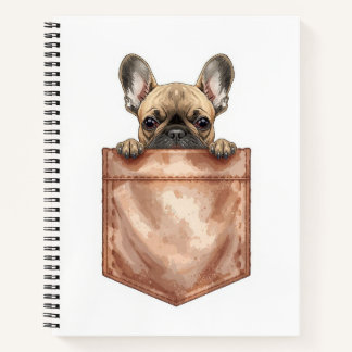 Cuaderno Frenchie Pocket Journal | Cute Dog Mom Notebook