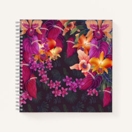 Cuaderno Frenesí de Flores Tropicales
