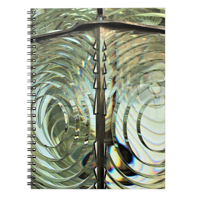 Cuaderno Frensel Lens, faro Cabo Blanco, costa de Oregón (Frente)