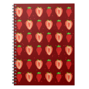 Cuaderno Fresa Artista Fresa Fresa Fácil Dibujo Fresa