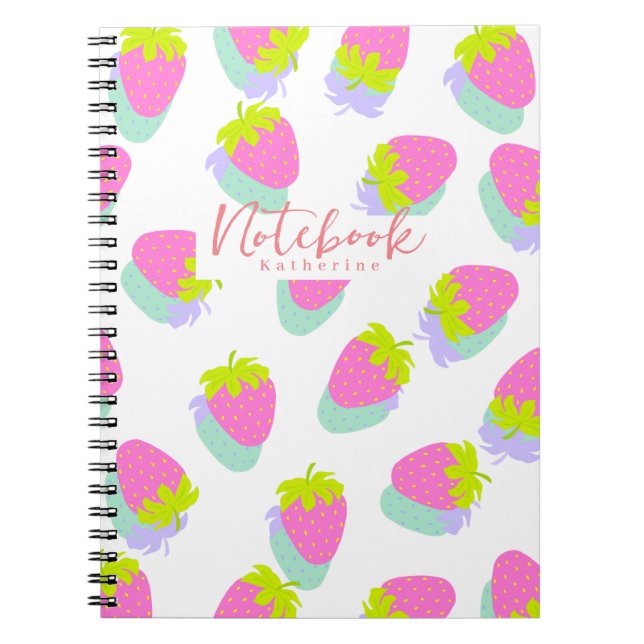 Cuaderno Fresa blanca (Frente)