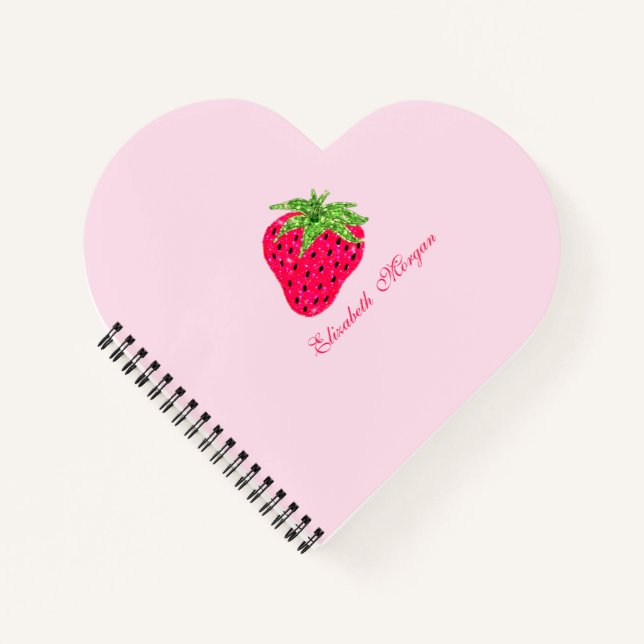 Cuaderno Fresa Brillante Elegante (Anverso)