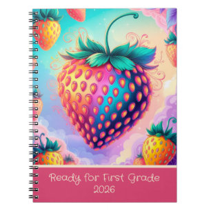Cuaderno Fresa colorida para 1er grado 2025