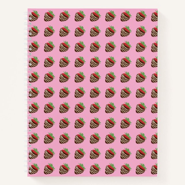 Cuaderno Fresa cubierta de chocolate (Anverso)