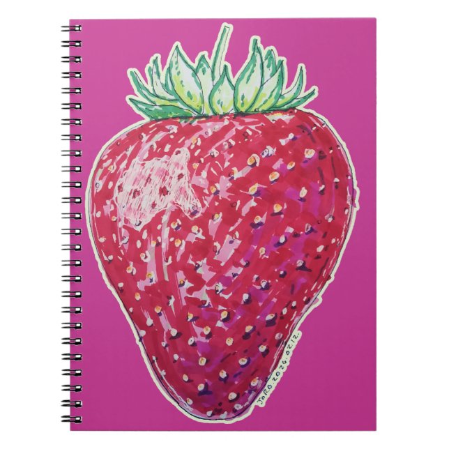 Cuaderno Fresa de pie (Frente)