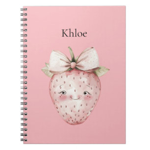 Cuaderno Fresa Rosa Feliz