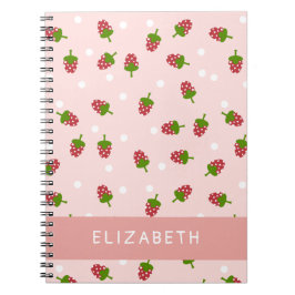 Cuaderno Fresa rosa Kawaii Pastel estético