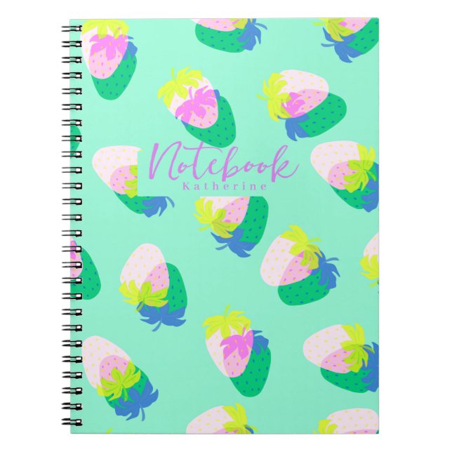 Cuaderno Fresa Verde azulada (Frente)