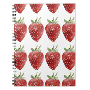 Cuaderno Fresas acuáticas: patrón sin soldadura