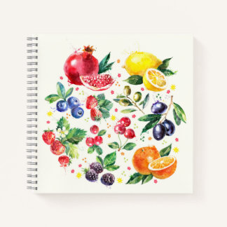 Cuaderno Fresas acuáticas y frutas