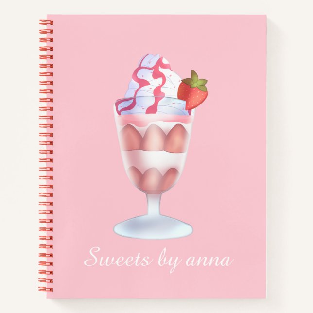 Cuaderno Fresas Con Crema Mexicanas (Anverso)